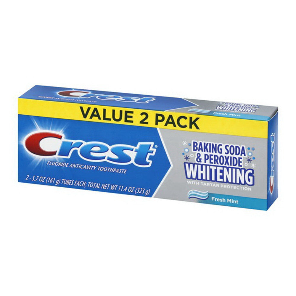 Crest Cavity & Tartar Protection Toothpaste, Fresh Mint, 5.7 Oz/2 Ea